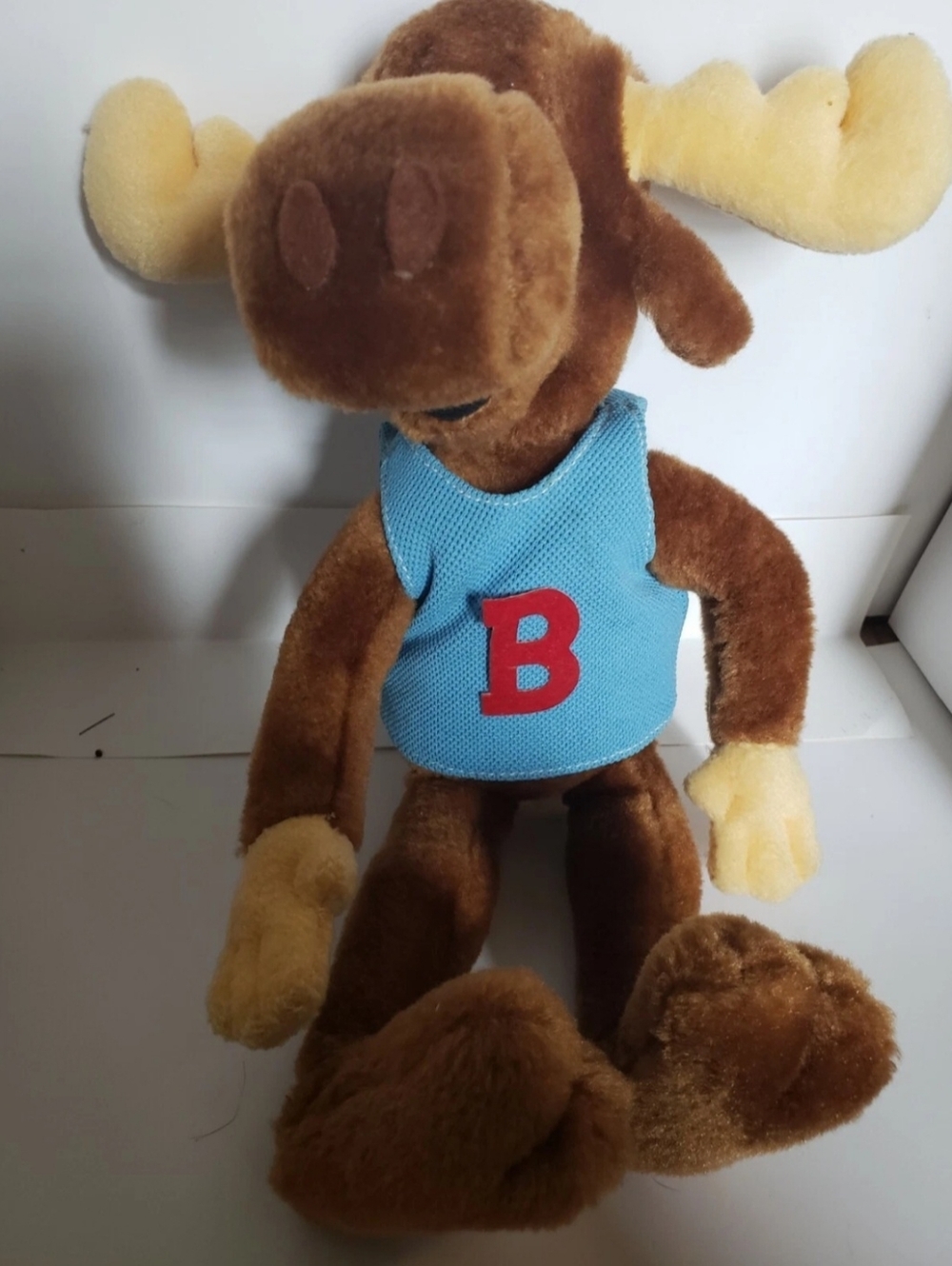 Vintage 1991 Bullwinkle 24 K Company 12" Plush Toy Stuffed Moose (see pics)